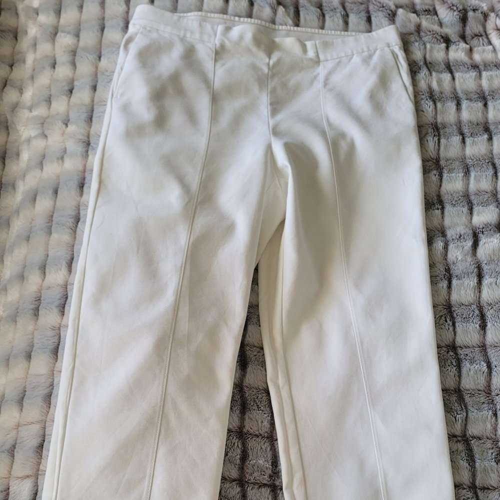 JJill White Slim Ankle Size 10 Pull on Pants